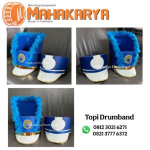 Topi Drumband Biru