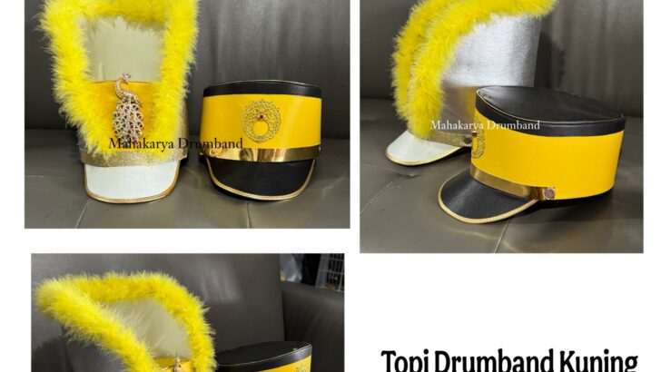 Topi Drumband Kuning