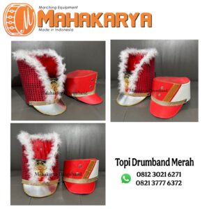 Topi Drumband Merah