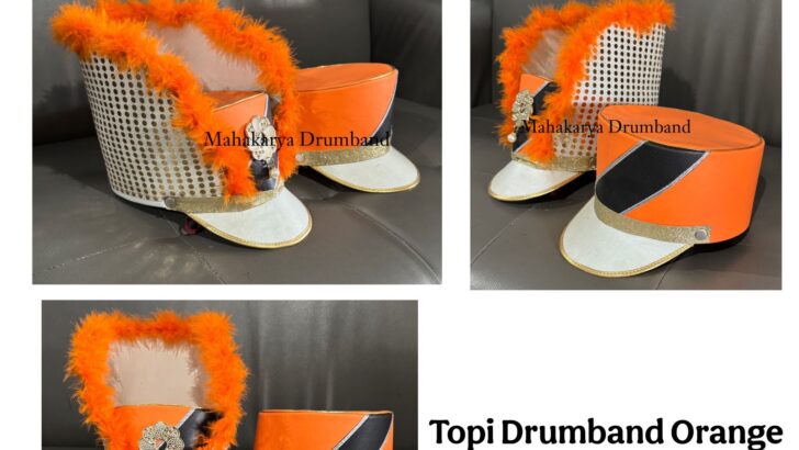 Topi Drumband Orange
